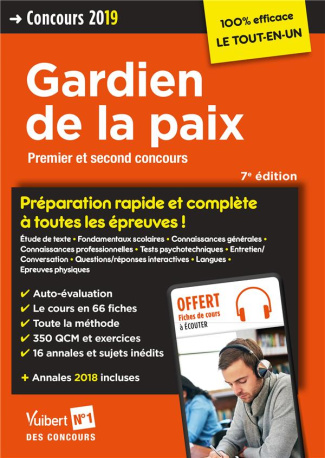 Concours Gardien de la paix - Catégorie B. Préparation rapide et complète à toutes les épreuves ! Ed