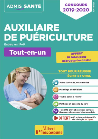 Concours Auxiliaire de puériculture. Entrée en IFAP, Edition 2019-2020