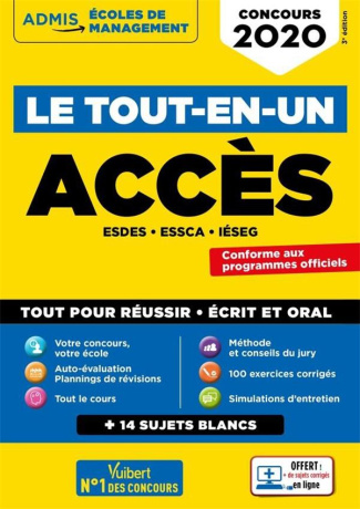 Concours ACCES. Tout-en-un, Edition 2020