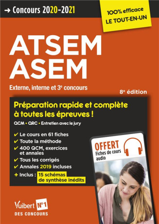 Concours ATSEM ASEM. Externe, interne et 3e concours, Edition 2020-2021