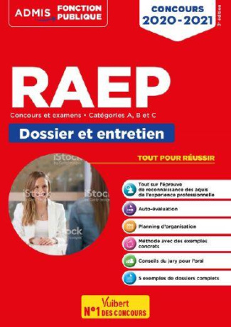 RAEP Reconnaissance des acquis de l'expérience professionnelle, concours et examens catégories A, B