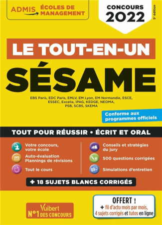 Le tout-en-un Sésame. Edition 2022