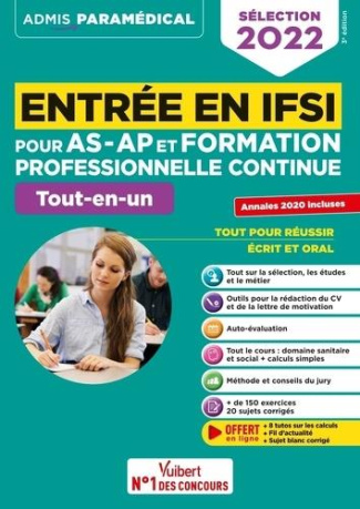 Entrée en IFSI pour AS-AP et formation professionnelle continue. Tout-en-un, Edition 2022