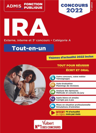 Concours IRA (Instituts Régionaux d'Administration). Tout-en-un, externe, interne et 3e voie, Editio