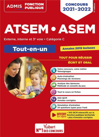 Concours ATSEM ASEM. Tout-en-un, Externe, interne et 3e voie, catégorie C, Edition 2021-2022