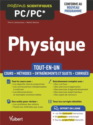 Physique PC/PC*. Tout-en-un - Cours, méthodes, entraînements et sujets, corrigés