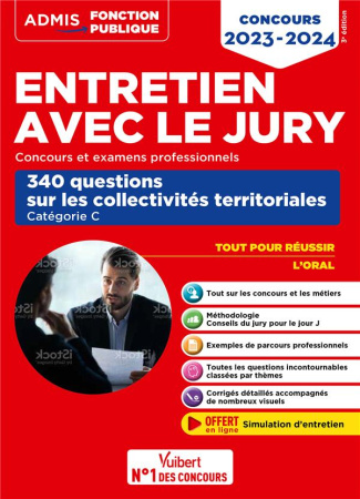 Entretien avec le jury. 350 questions sur les collectivités territoriales, Catégorie C, Edition 2023