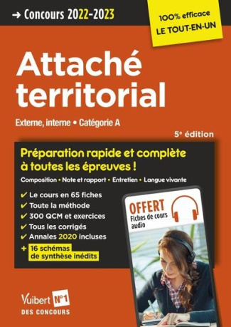 Attaché territorial. Concours / Catégorie A, Edition 2022-2023