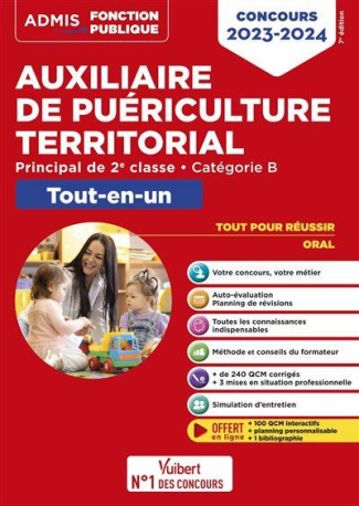 Concours Auxiliaire de puériculture territorial. Principal de 2e classe ; Tout-en-un, Edition 2025-2