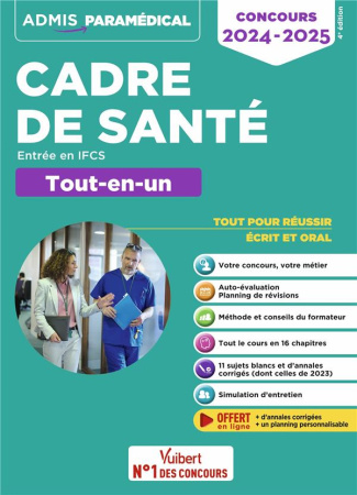 Cadre de santé, Entrée en IFCS. Tout-en-un, Edition 2024-2025