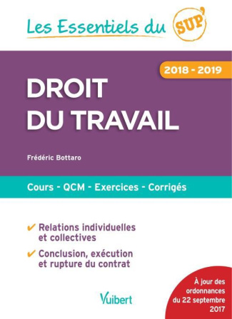 Droit du travail. Edition 2018-2019