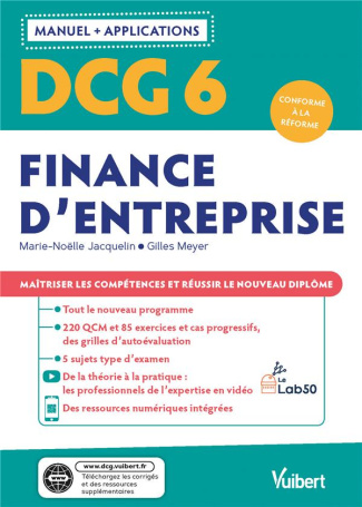 DCG 6 Finance d'entreprise. Edition 2021