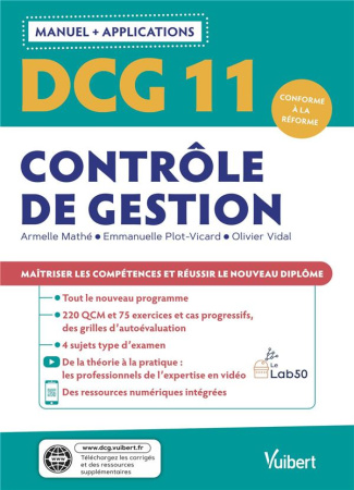 DCG 11 Contrôle de gestion. Edition 2021-2022