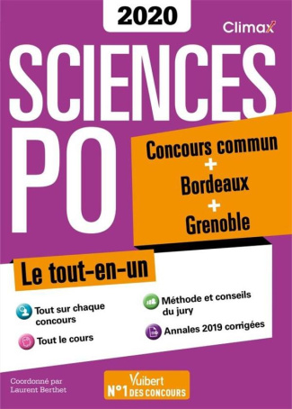 Sciences Po. Concours commun   Grenoble, Edition 2020