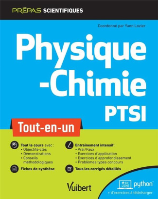 Physique-chimie PTSI. Tout-en-un