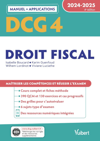 Droit fiscal DCG 4. Edition 2024-2025