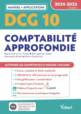 Comptabilité approfondie DCG 10. Edition 2024-2025