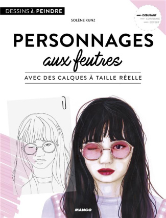 Personnages aux feutres. Avec des calques à taille réelle