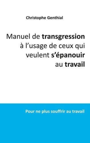 Manuel de transgression à l'usage de ceux qui veulent s'épanouir au travail. Pour ne plus souffrir a
