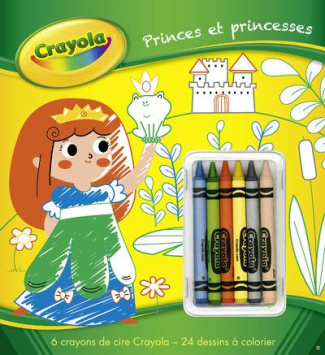 Princes et princesses. Avec 6 crayons de cire Crayola