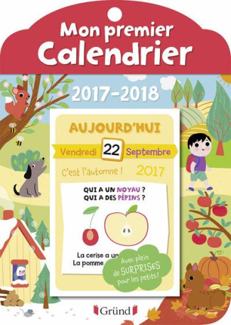 Mon premier calendrier. Edition 2017-2018