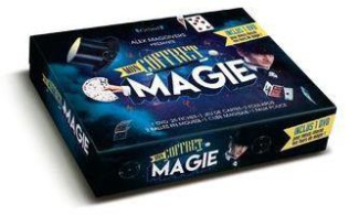 Mon coffret magie. Avec 25 fiches, 1 jeu de cartes, 2 foulards, 3 balles en mousse, 1 cube magique,