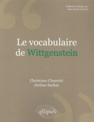 Le vocabulaire de Wittgenstein