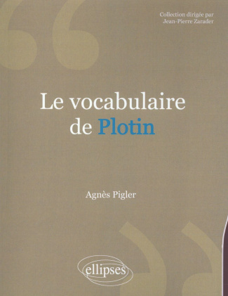 Le vocabulaire de Plotin