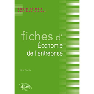 Fiches d'économie de l'entreprise