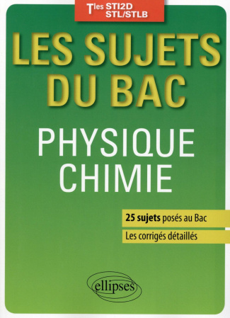Physique-Chimie Tles STI2D/STL/STLB