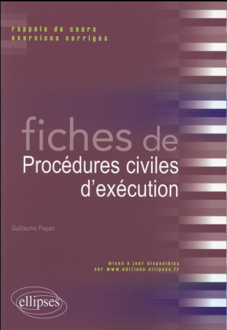 Fiches de procédures civiles d'exécution