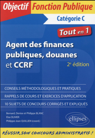 Agent des finances publiques, douanes et CCRF. Catégorie C, 2e édition
