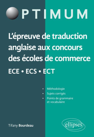 L'épreuve de traduction anglaise aux concours des écoles de commerce ECE-ECS-ECT