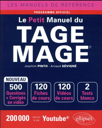 Le petit manuel du TAGE MAGE. Edition 2018