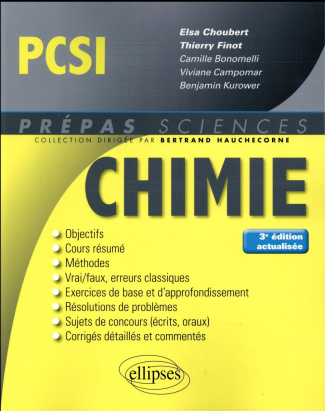 Chimie PCSI. 3e édition