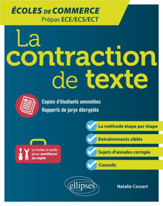 La contraction de texte. Ecoles de commerce Prépas ECE/ECS/ECT