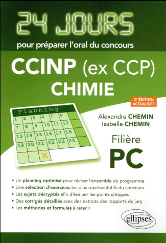 CCINP (ex CCP) Chimie Filière PC. 2e édition revue et corrigée