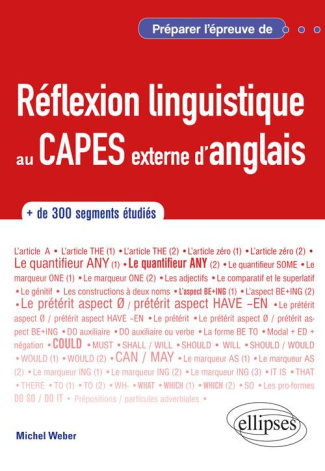Anglais Préparer l'épreuve de réflexion linguistique au CAPES externe d'anglais
