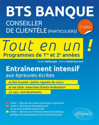 BTS banque, conseiller de clientèle (particuliers). Programmes de 1re et 2e années, 2e édition
