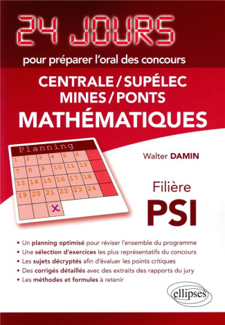 Mathématiques. Centrale-Supelec Mines-Ponts filière PSI