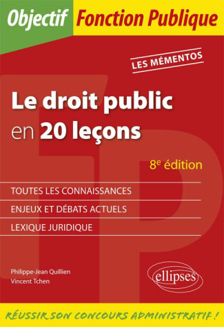Le droit public en 20 leçons. 8e édition