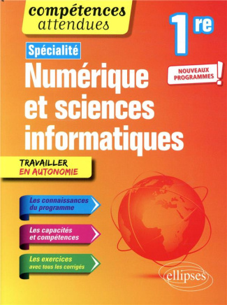 Spécialité numérique et sciences informatiques 1re. Edition 2019