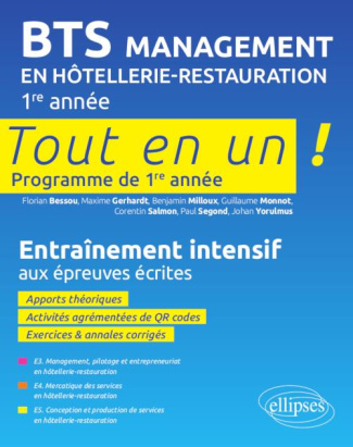 Management en Hôtellerie-Restauration BTS 1re année