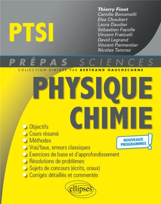 Physique-Chimie PTSI. 4e édition