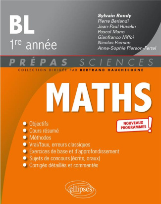 Mathématiques BL 1re année. 2e édition