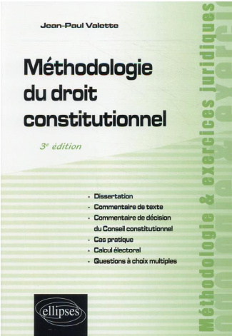 Méthodologie du droit constitutionnel