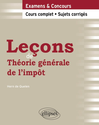 Leçons de théorie générale de l'impôt