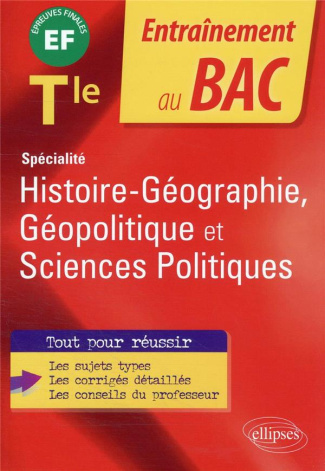 Spécialité Histoire-géographie, géopolitique et sciences politiques Tle. Epreuve finale, Edition 202