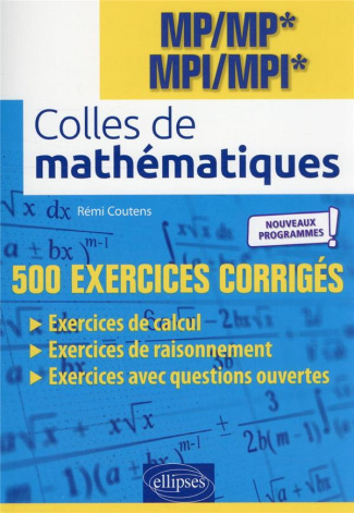 Colles de Mathématiques MP/MP* MPI/MPI*