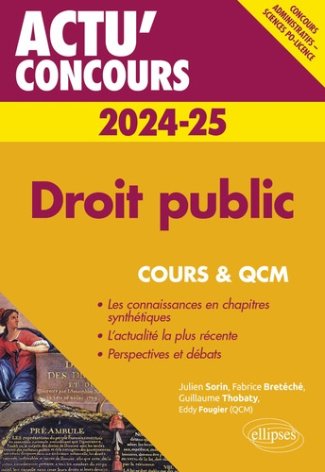 Droit public. Cours et QCM, Edition 2024-2025